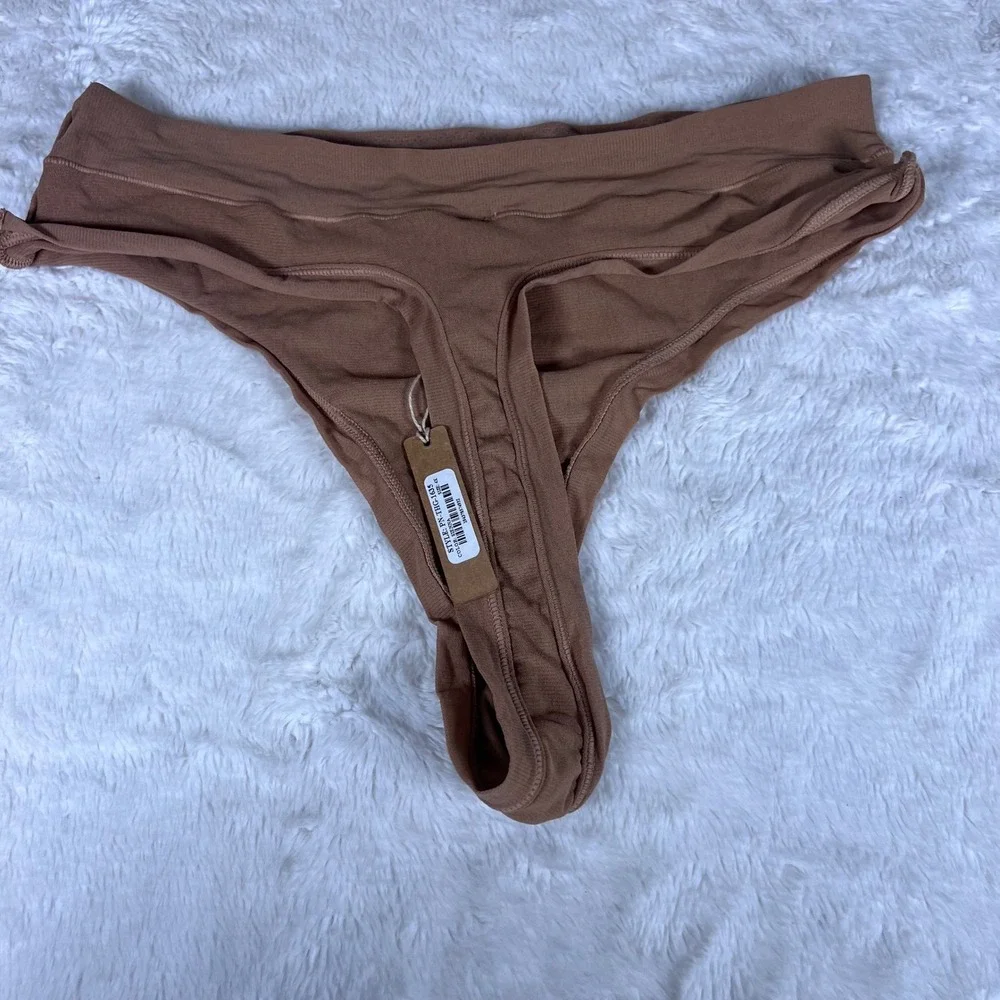 SKIMS Fits Everybody T-String Thong‎ Sienna Brown PN-THG-1635 Womens Size 4X NEW